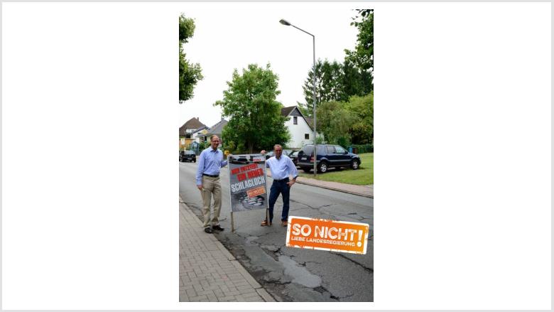 Sanierungsstau bei den Landesstraße: So nicht, liebe Landesregierung!